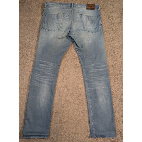 Scotch & Soda Ralston Slim Fit Button Fly Blue Denim Jeans Men's 36x34 - Picture 3 of 8